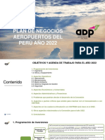 Plan negocios aeropuertos Perú 2022