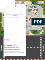 Ecuación diferencial de una pista de carros con rampas hidráulicas