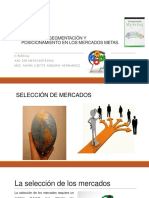 UNIDAD No.6 Seleccion, Segmentacion y Posicionamiento de Mercados Metas.