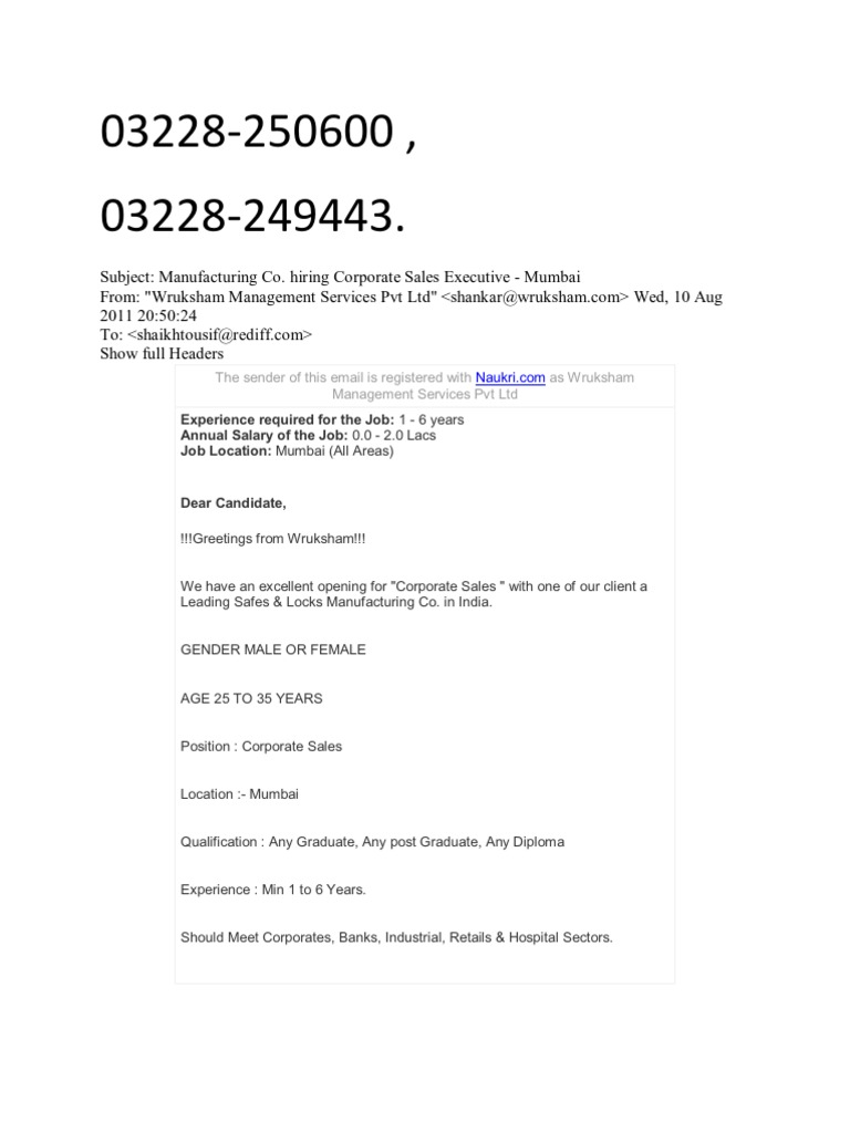 C CCC C: The Sender of This Email Is Registered With As Wruksham ...