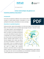 Estrategias para enseñar programación I: Destruyendo estereotipos de género