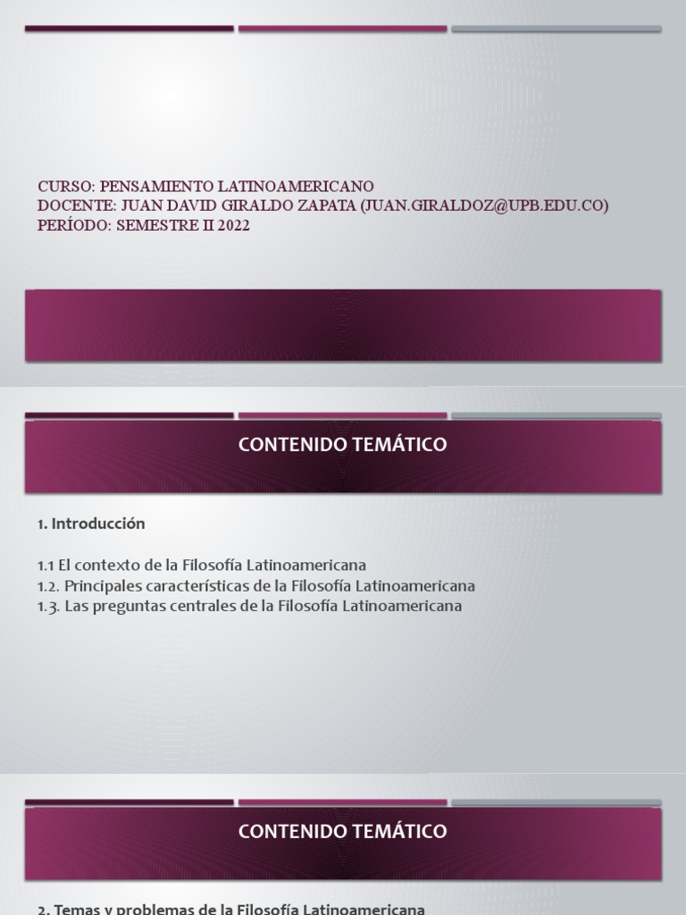 Clase 1 Pensamiento Latinoamericano PDF America latina Pensamiento
