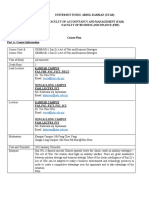 Course Plan FAM FBF JAN 2023 UKMM1011 UBMM1011 Sun Zi S Art of War and Business Strategeis 1