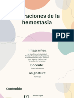 Alteraciones de La Hemostasia. Equipo 4