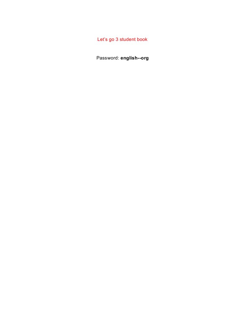 Let’s Go 3 Student Book Overview | PDF | Language Arts & Discipline