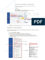 Combinaciones de Teclas en Word Usando CTRL - 2do BGU