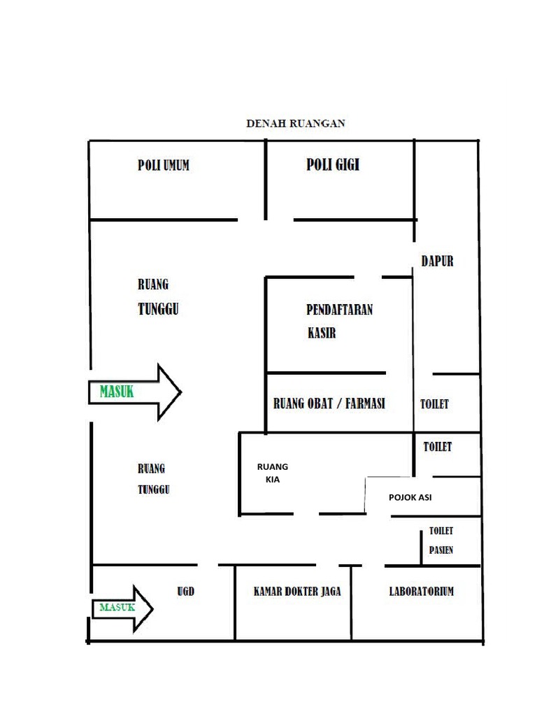 Denah Ruangan Klinik Almira Medika