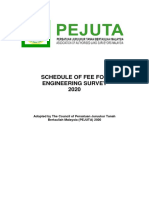 Schedule of Fee For Engineering Survey 2020