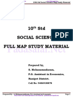 67-10th Social - Map Study Material - English Medium PDF Download