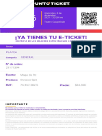 Eticket CHURIO