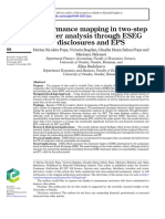 Performance Mapping in Two-Step Cluster Analysis Through ESEG Disclosures and EPS