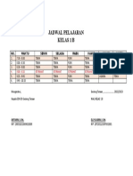 Jadwal Pelajaran