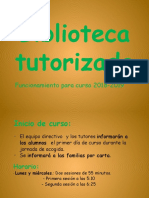 Biblioteca Tutorizada Funcionamiento