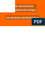 El Valor de Las Formas en El Sistema Gramatical