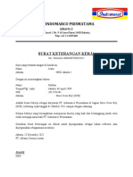 PT Indomarco Surat Keterangan Kerja Subhan SCB
