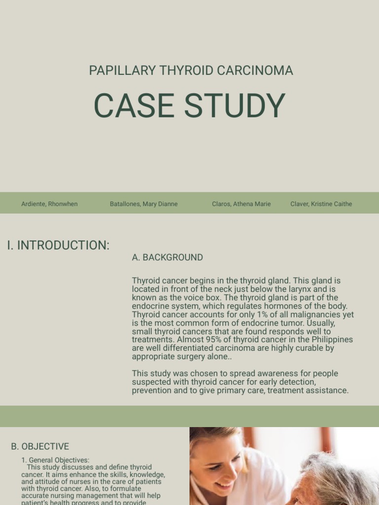Papillary Thyroid Carcinoma Case Study | PDF | Hyperthyroidism | Glands