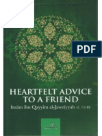 Heartfelt Advice To A Friend by Ibn Qayyim