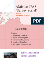 Aktivitas IPAS (Survey Sosial) : Daerah Kemuning, RT: 01/02