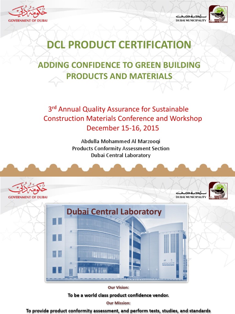 Picture of DCL Product Certification | PDF | Green Building | Certification