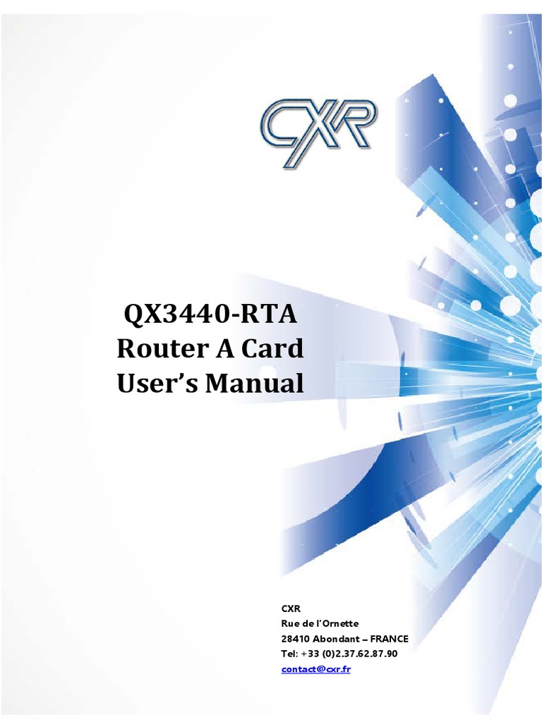 Qx3440 Rta Um en | PDF | Computer Science | Internet Standards