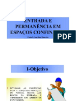 ESPAÇO CONFINADO  -  Paulo E. S. Mancebo  -  apresentação PowerPoint