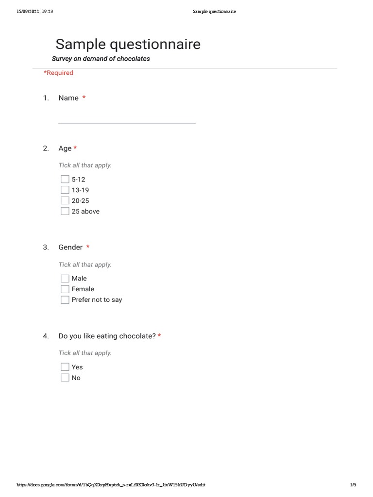 0-Untitled Form - Google Forms | PDF | Chocolate | Confectionery