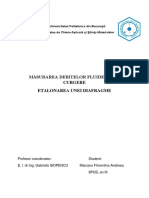 Măsurarea Debitelor Fluidelor În Curgere. Etalonarea Unei Diafragme Maicanu Andreea