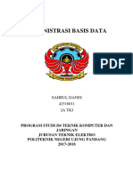 Administrasi Basis Data