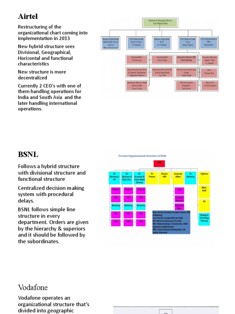 Telecom Org Structures Overview | PDF