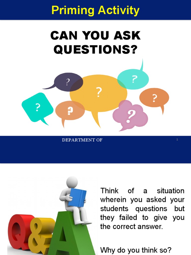 The Art of Questioning PDF Understanding Learning