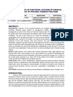 A Clinical Study of Functional Outcome of Surgical Management of Proximal Humerus Fracture