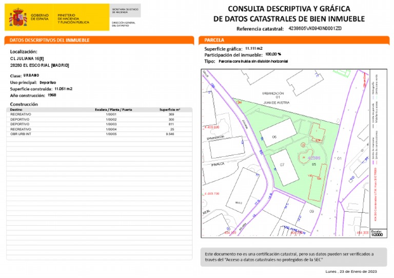 Plano Parcelario Catastral PDF