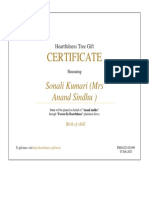 Sapling Certificate - 1
