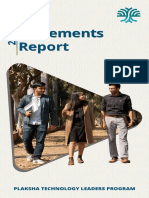 Plaksha Technology Leaders Program - Placement Report