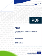 TESE - Thesaurus For Education Systems in Europe