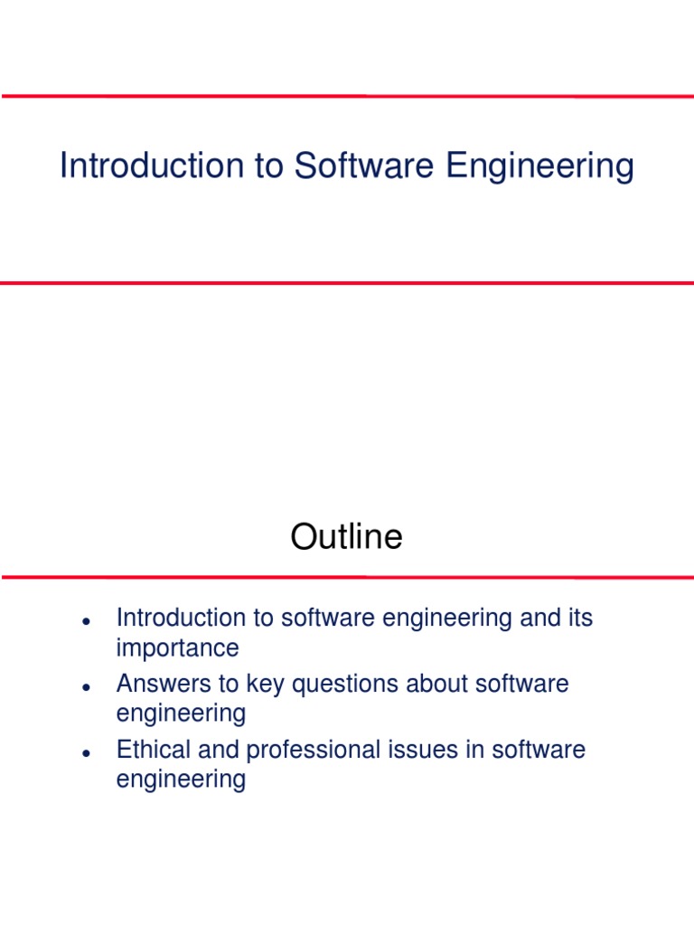 CS335 Lecture 1 Slides | PDF | Engineering | Software