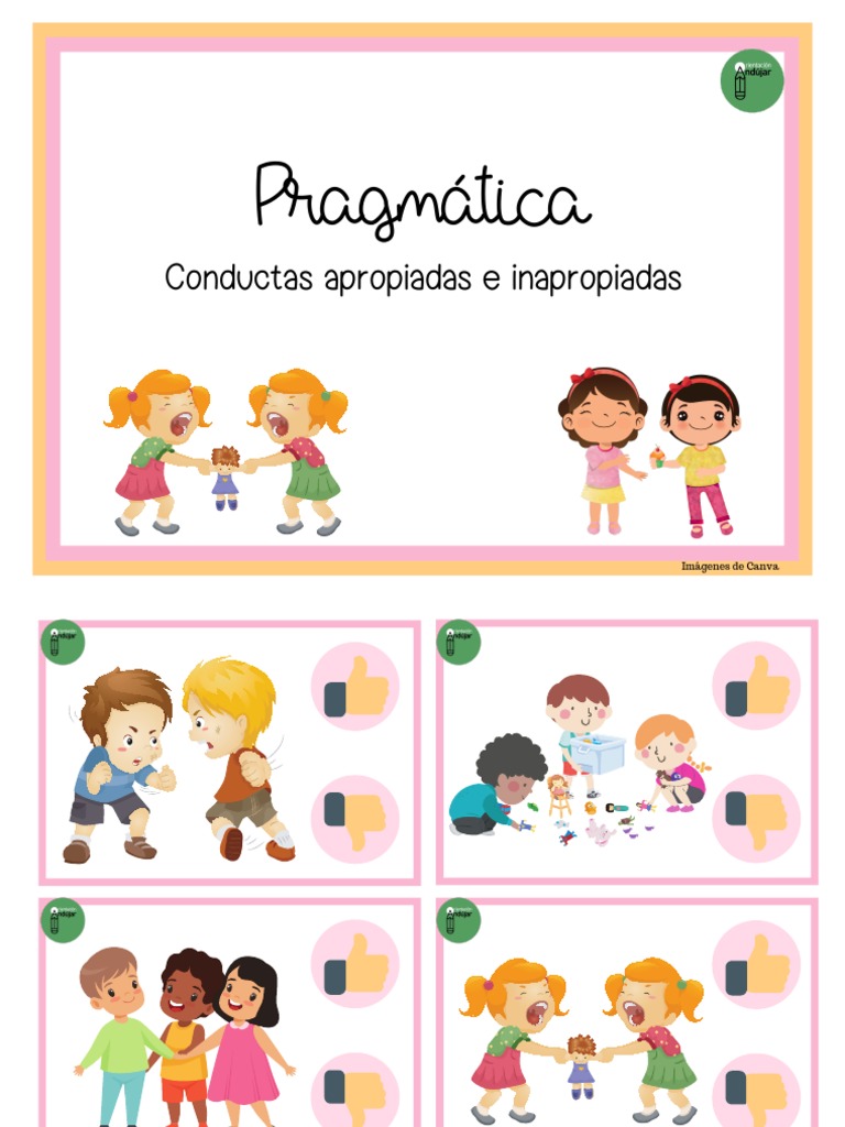 Pragmatica. Conductas Apropiadas e Inapropiadas | PDF