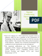 Operant Conditioning Theory by B.F. Skinner