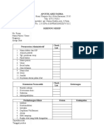 Rancangan Formulir Skrining Resep