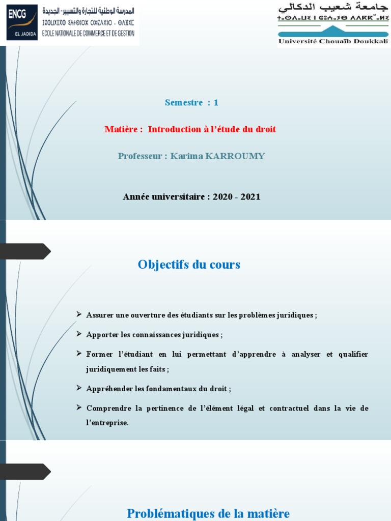 Introduction au Droit Privé en Licence 1 | PDF | Loi criminelle | Justice