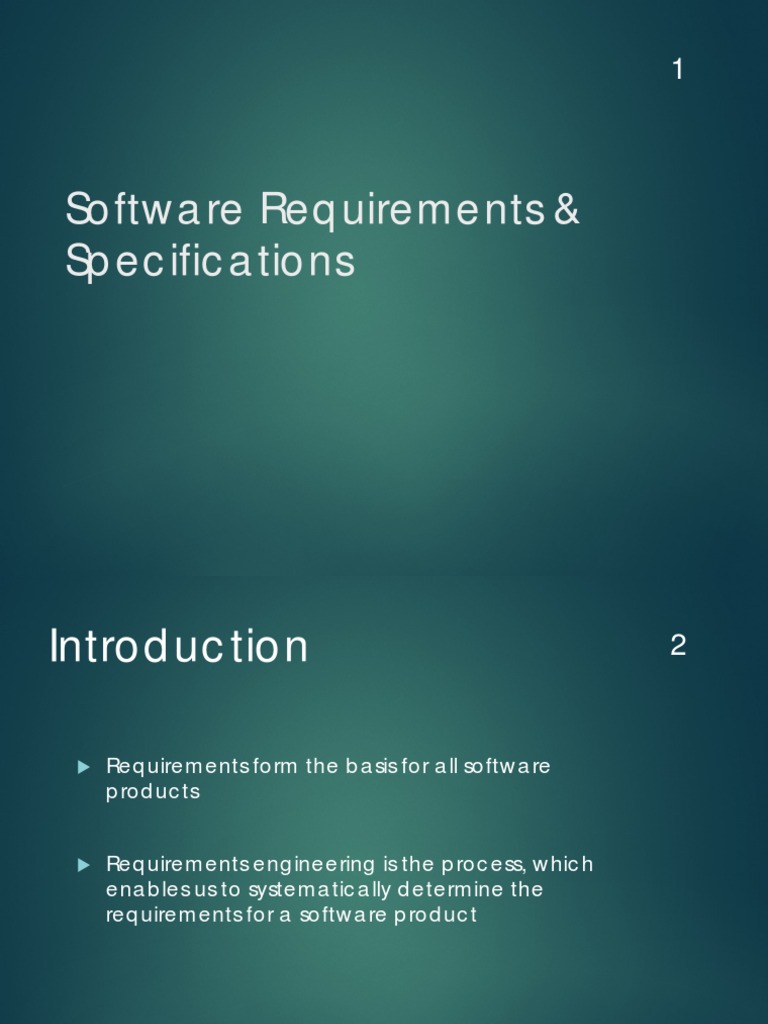 Software Requirements & Specifications | PDF | Specification (Technical ...