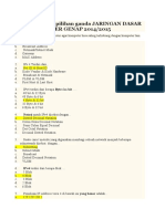 Jawaban Soal Pilihan Ganda Jaringan Dasar Mid Semester Genap 2014