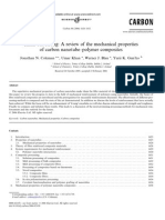 Small But Stronga Review of The Mechanical Properties of Carbon Nanotube-Polymer Composites