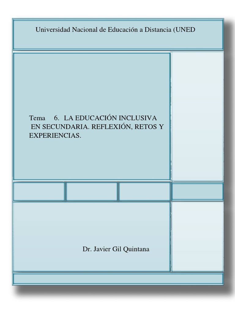 Educación Inclusiva en Secundaria | PDF | Plan de estudios | Inclusión ...