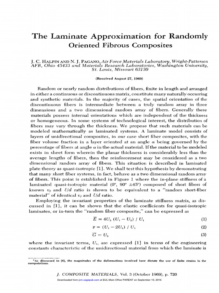 Laminate Approximation For Randomly Oriented Fibrous Composites Pdf