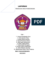 Laporan sensus penduduk desa Pagedongan MAN 2 Banjarnegara 2022/2023