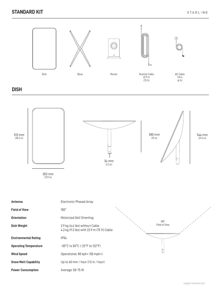 Starlink product specifications standard pdf wi fi ieee 802 11