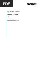 OpenText EDOCS DM 16.7 Registry Guide