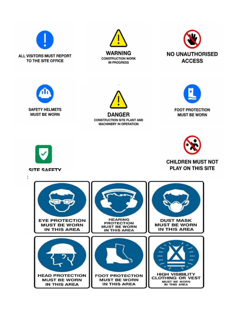 Construction Safety Signs | PDF