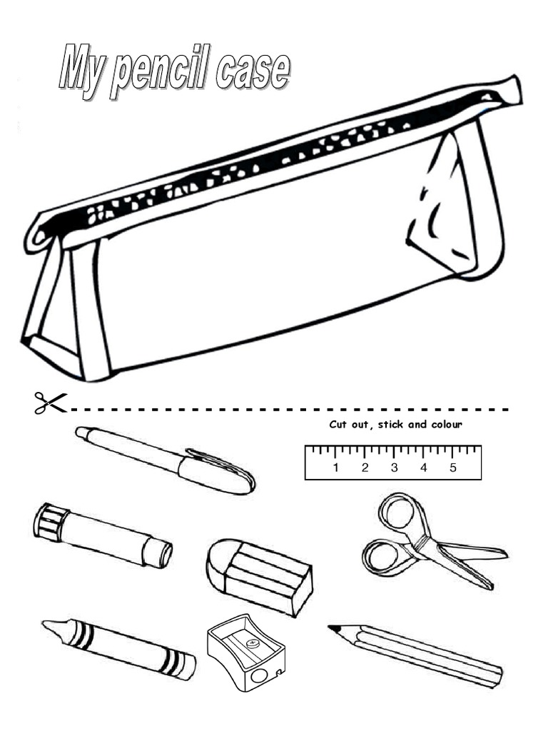 My Pencil Case Cut Out and Paste It PDF